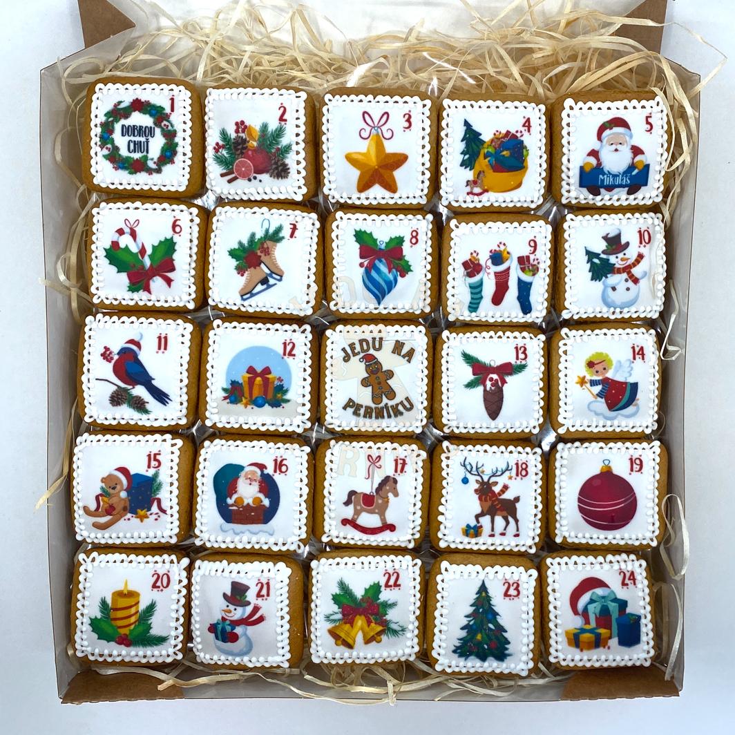Perníčkový adventní kalendář
