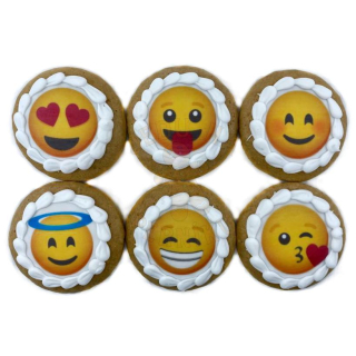Perníčky Emoji - sada 6 ks
