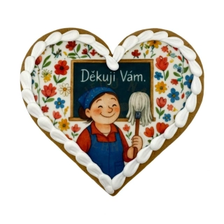 Perníček srdce - Pro paní uklízečku