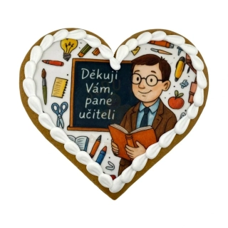 Perníček srdce - Pro pana učitele