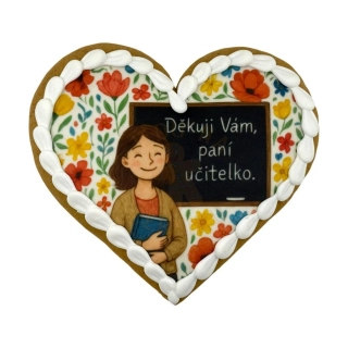 Perníček srdce - Pro paní učitelku