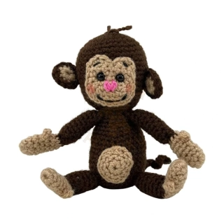 Háčkovaná hračka - opička Olinka