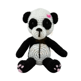 Háčkovaná hračka - panda Pája
